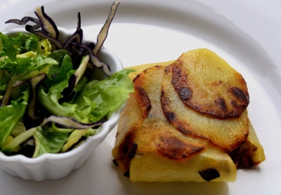 Pacchettini di patate con Pancetta di Calabria DOP