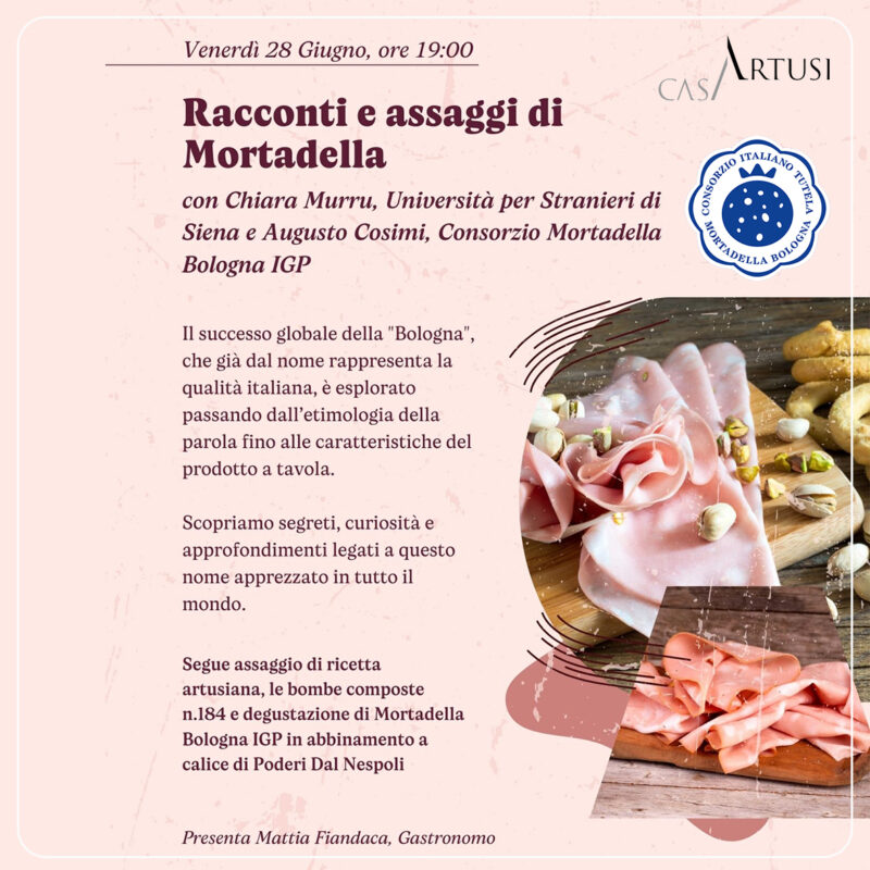 MORTADELLA BOLOGNA IGP CON CASA ARTUSI ALLA 28° EDIZIONE DELLA FESTA ARTUSIANA